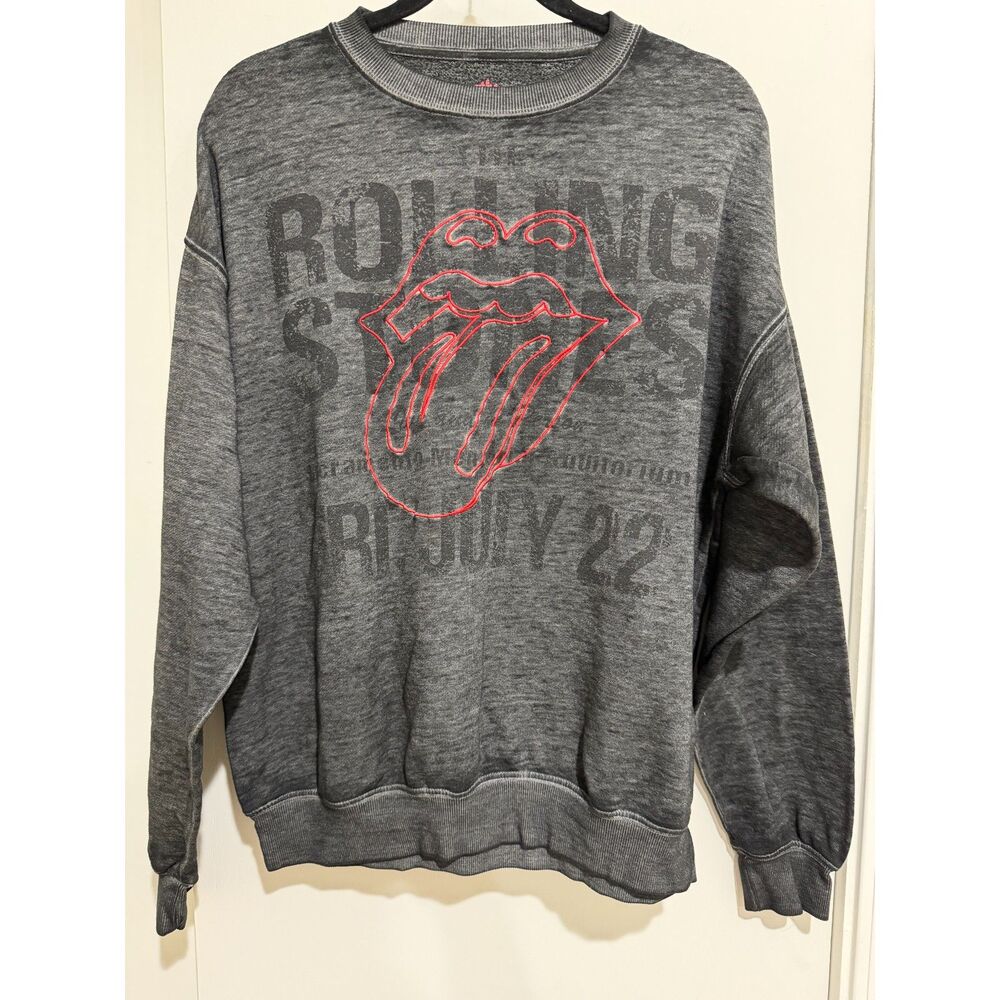 The Rolling Stones Sacramento Memorial Auditorium Tour Graphic Sweatshirt Size M
